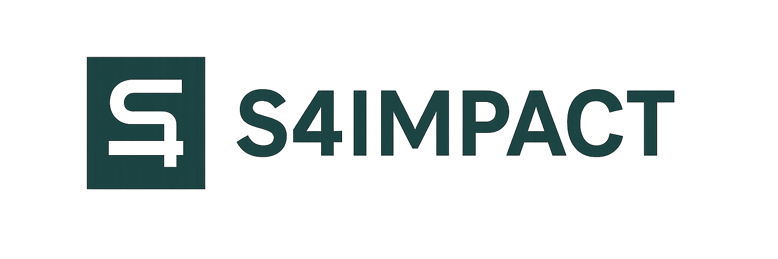 Logo S4IMPACT, conseil en innovation durable, R&D, partenariats et financement public.